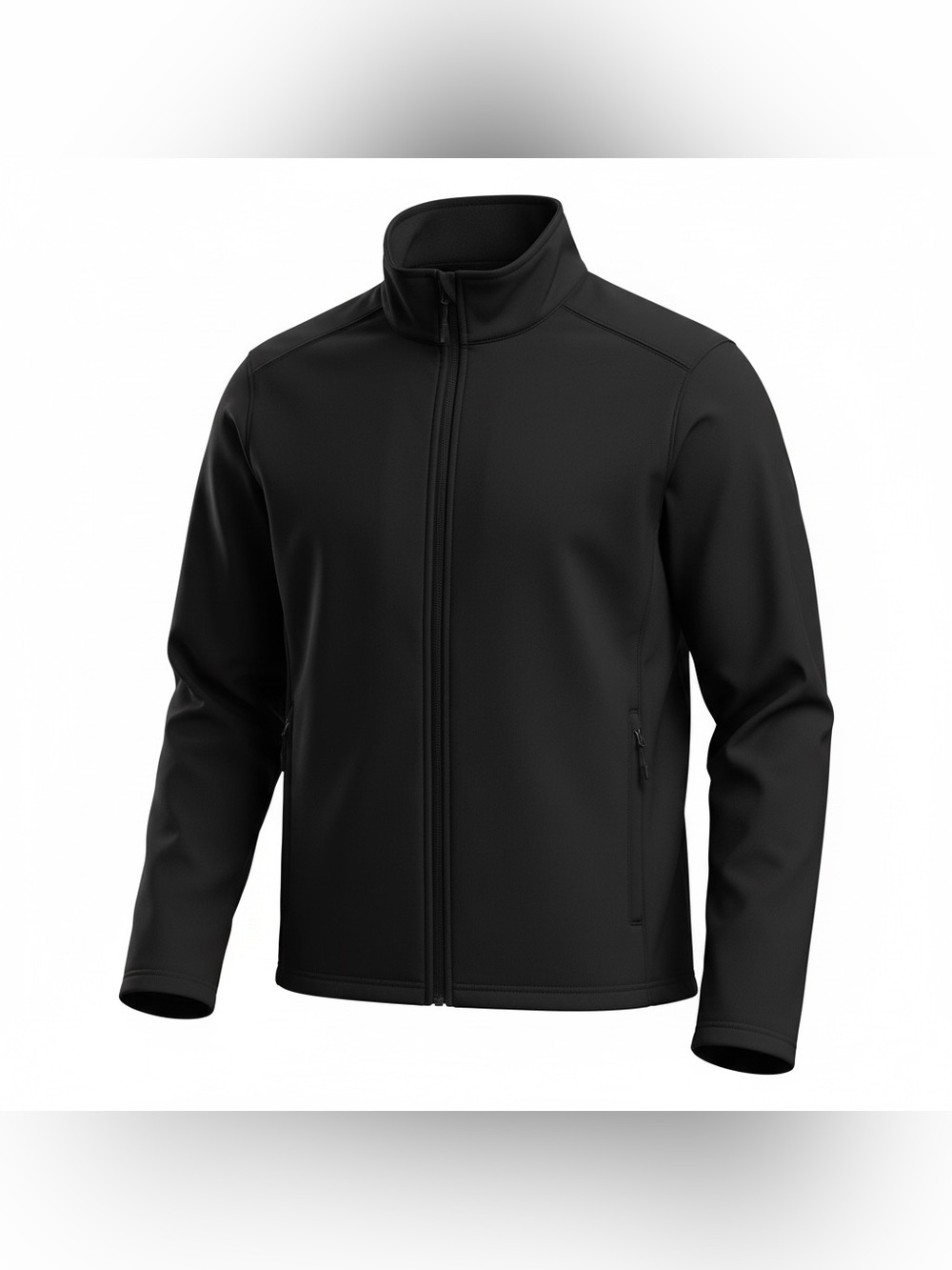 CORE365 Black Full-Zip Lightweight Windbreaker Jacket Logo Men’s L